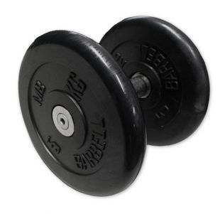 Гантель неразборная Barbell MB-FdbM-B6 черная 6 кг