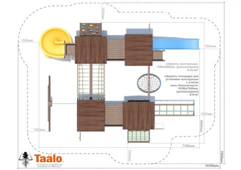 Детская игровая площадка Taälo серия J1 модель 1