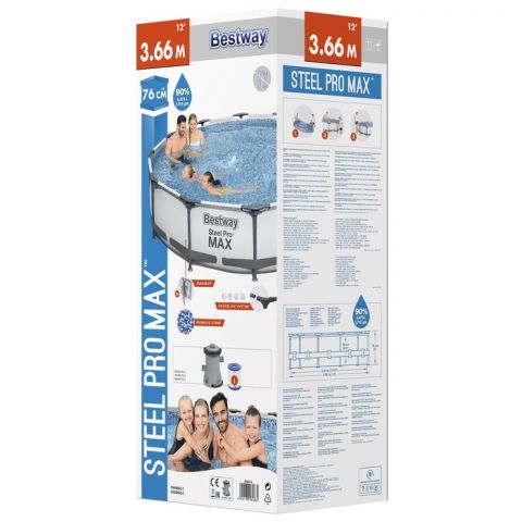 Бассейн каркасный Bestway Steel Pro MAX 366 х 76 см (56416)