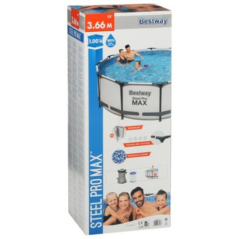 Бассейн каркасный Bestway Steel Pro MAX 366 х 100 см (56418)