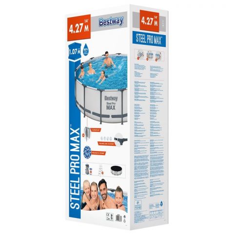 Бассейн каркасный Bestway Steel Pro MAX 427 x 107 см (56950)