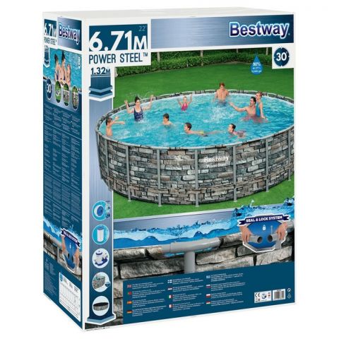 Бассейн каркасный Bestway Power Steel 671 x 132 см (56889)