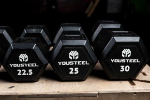 Гантели гексагональные с обрезиненной ручкой YOUSTEEL
