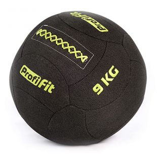 Медицинбол набивной кевларовый PROFI-FIT, (Kevlar Wallball) 9 кг