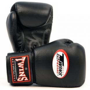 Перчатки боксерские Twins BGVL-3 для муай-тай (черные) 14 oz